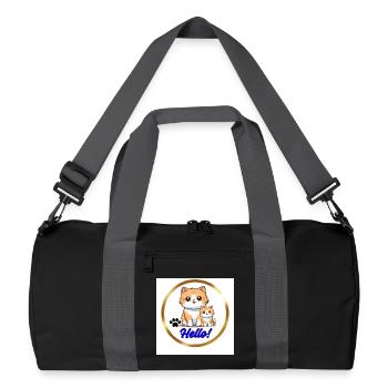 Hello - Recycled Duffel Bag - black/graphite grey - Front