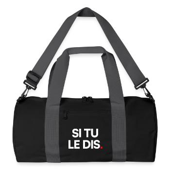 Si tu le dis - Sac de sport recyclé - noir/gris graphite - Devant