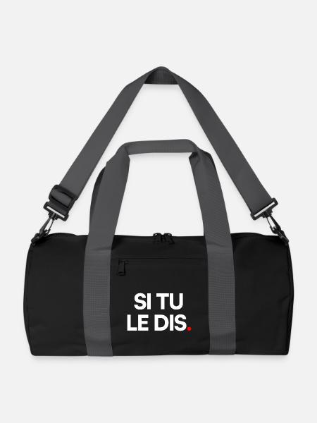 Si tu le dis - Sac de sport recyclé - noir/gris graphite