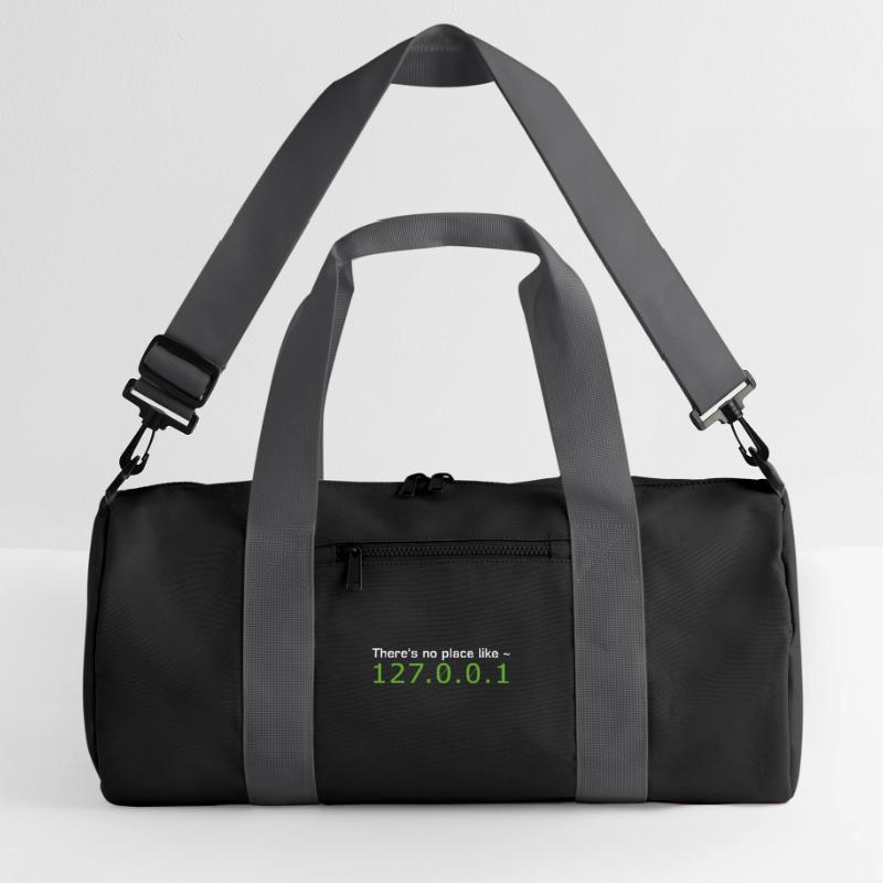 theres no place like home Code programmieren Admin Recycelte Duffel Bag