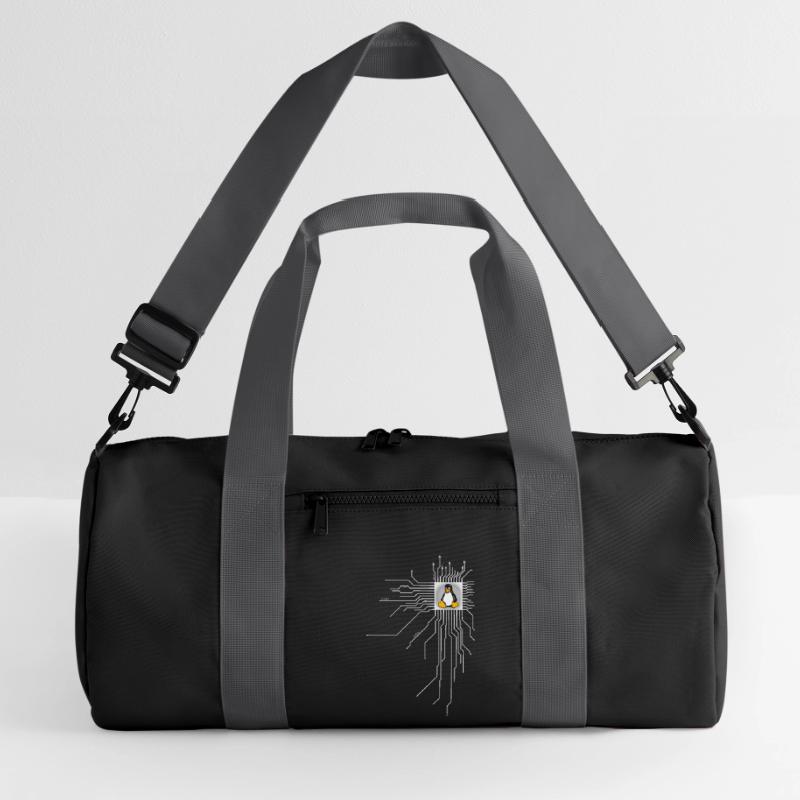 platine Pinguin Core Herz Computer pc Nerd program Recycelte Duffel Bag