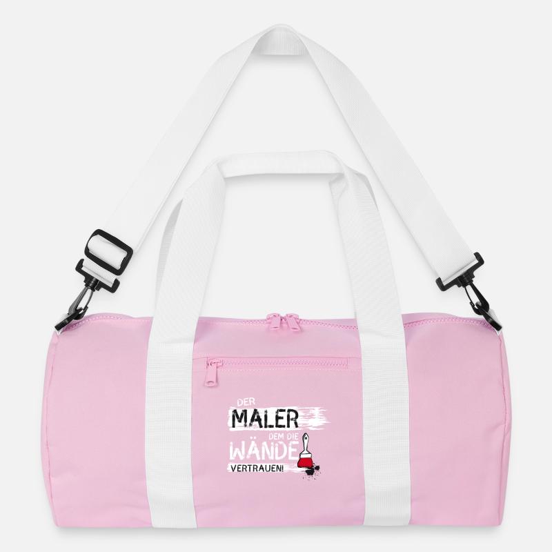 maler handwerker Beruf streichen Farbe Spruch lol Recycelte Duffel Bag