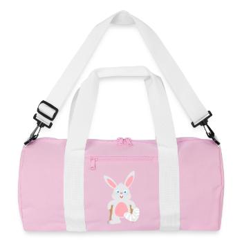 Chemise enfant Lapin à la jambe de gypse Animal Hare - Sac de sport recyclé - rose/blanc - Devant
