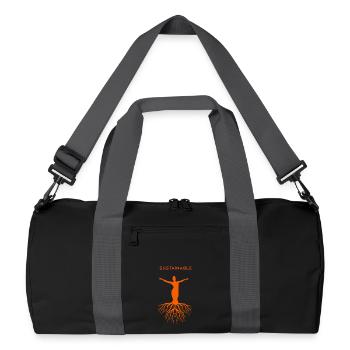 Sustainable Shirt Sustainability Durabilité - Recycled Duffel Bag - black/graphite grey - Front