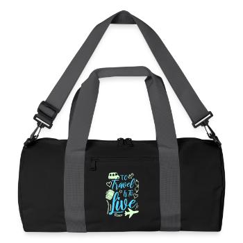 Voyage - Sac de sport recyclé - noir/gris graphite - Devant