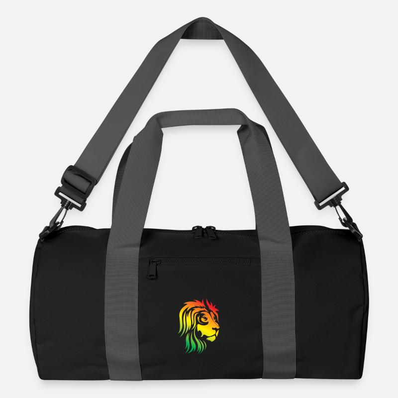 Rainbow Lion Head Recycled Duffel Bag