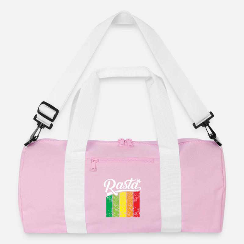 Pastel Regenbogen Banner Recycelte Duffel Bag