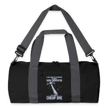 CARPENTER - Recycled Duffel Bag - black/graphite grey - Front