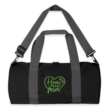 ferme - Sac de sport recyclé - noir/gris graphite - Devant
