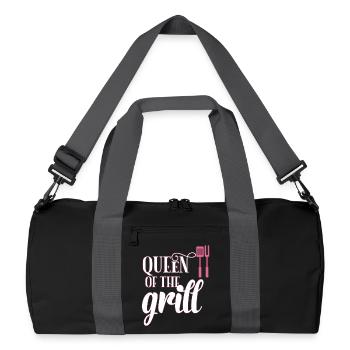 Grilling queen - Recycled Duffel Bag - black/graphite grey - Front