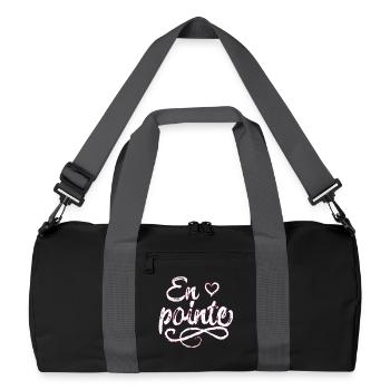 Ballett Liebe - Recycelte Duffel Bag - Schwarz/Graphitgrau - Vorne