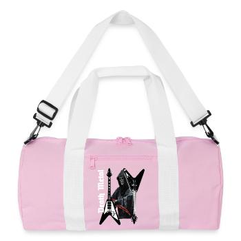 Musique heavy metal black metal deaht metal crâne - Sac de sport recyclé - rose/blanc - Devant