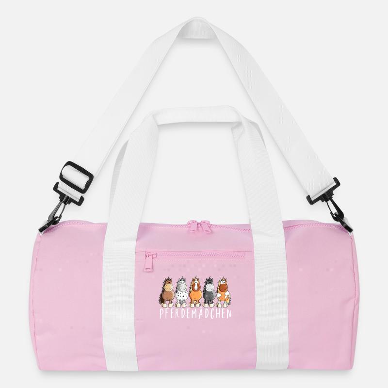 Pferdemädchen I Pferde Comic Recycelte Duffel Bag