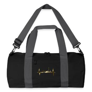 Hambourg Skyline battement de coeur Hamburger Port Or - Sac de sport recyclé - noir/gris graphite - Devant