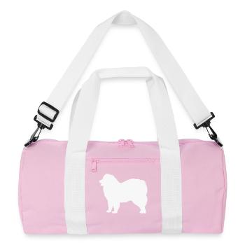 Samoyed - Recycled Duffel Bag - pink/white - Front