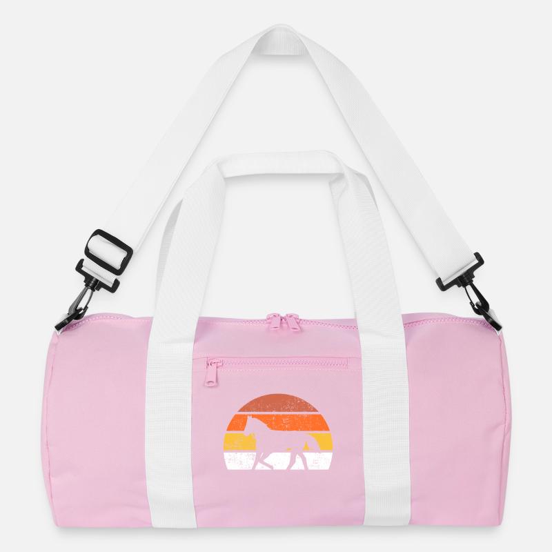Pferd Retro Recycelte Duffel Bag