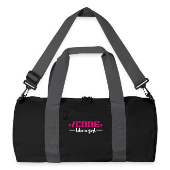 Codage Programmation informatique - Sac de sport recyclé - noir/gris graphite - Devant