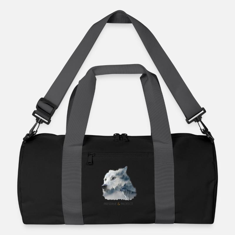 Harz Style -Preserve & Protect - environmental protection Wolf Recycled Duffel Bag