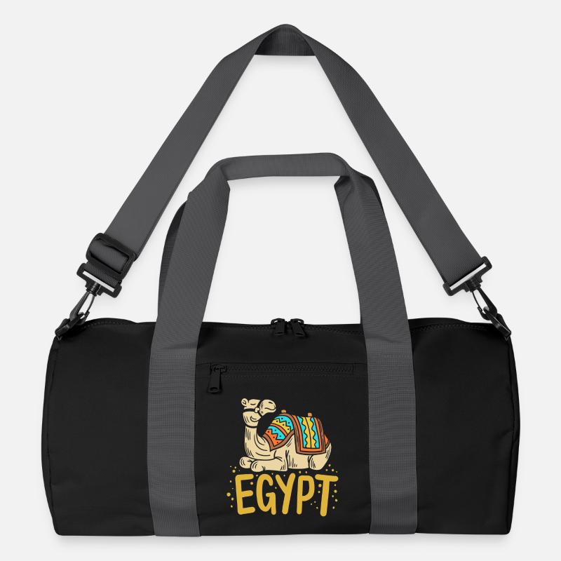 Ägypten Ägypter Kamel - Recycelte Duffel Bag - Schwarz/Graphitgrau