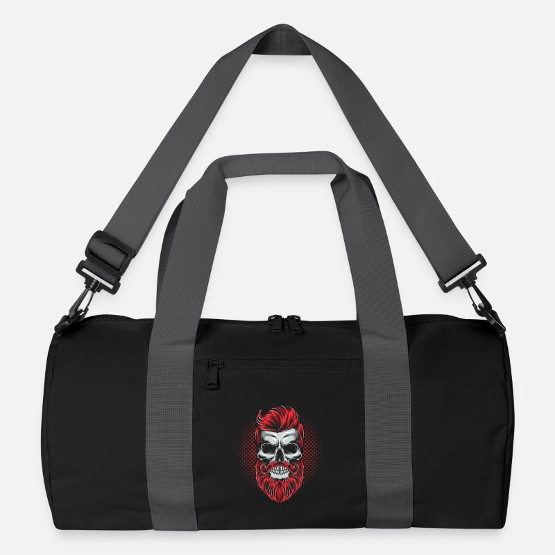 Hipster Skeleton Recycled Duffel Bag