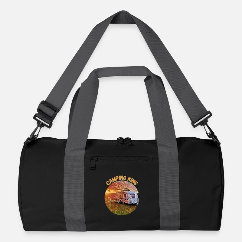 Camping King, Wohnwagen, Design, Geschenkidee, Recycelte Duffel Bag