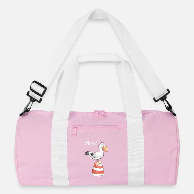 Moin Möwe I Nordsee Urlaub Geschenk Recycelte Duffel Bag