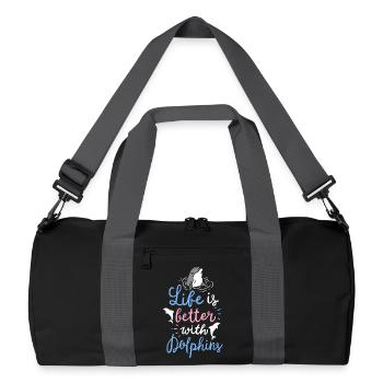 Dolphin - Recycled Duffel Bag - black/graphite grey - Front