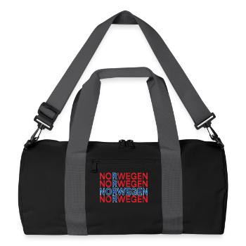 Norwegen - Recycelte Duffel Bag - Schwarz/Graphitgrau - Vorne
