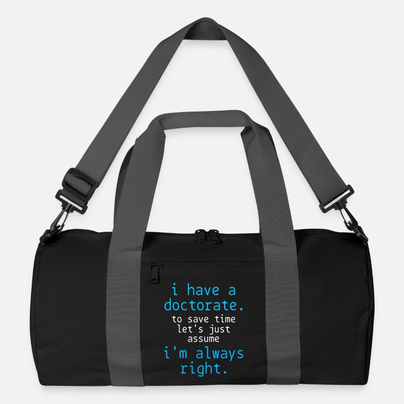 Promotion Doktor - Recycelte Duffel Bag - Schwarz/Graphitgrau