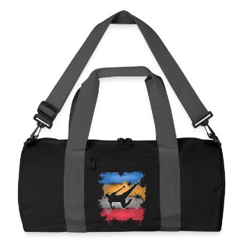 Breakdance - Recycelte Duffel Bag - Schwarz/Graphitgrau - Vorne