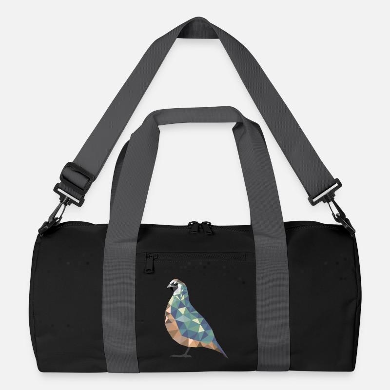 Polygon Quail Quail Breeder Quail Gift Recycled Duffel Bag