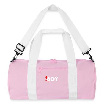 Fuck Boy - Recycled Duffel Bag - pink/white - Front