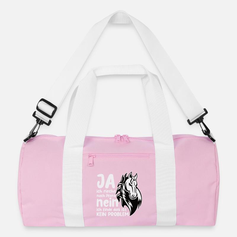 Rieche nach Pferd Nein Kein Problem Pferdenarr Recycelte Duffel Bag