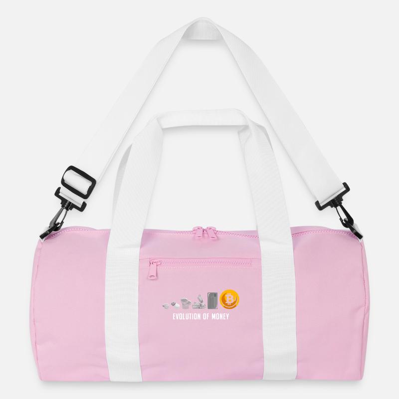 Evolution Of Money Geld Bitcoin Plan B Crypto Recycelte Duffel Bag