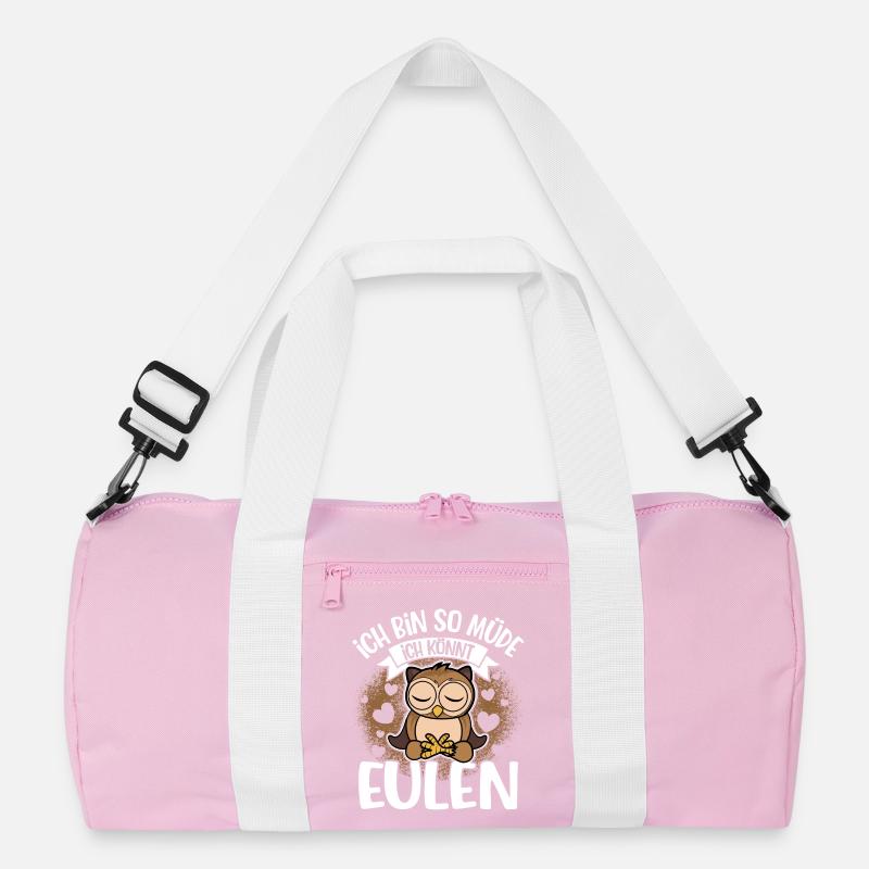 Ich Bin So Müde Ich Könnt Eulen Recycelte Duffel Bag