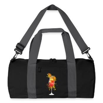 Aperolspritz Cocktail - Sac de sport recyclé - noir/gris graphite - Devant