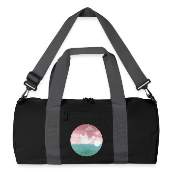 Baby Birth Pregnancy Stork - Recycled Duffel Bag - black/graphite grey - Front