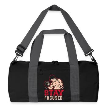 Gym Fitness Bodybuilding - Sac de sport recyclé - noir/gris graphite - Devant