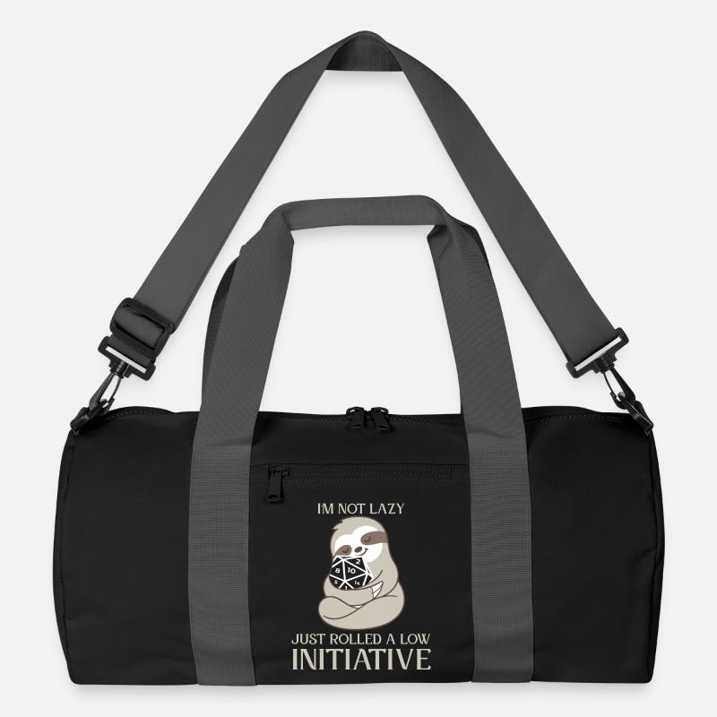 Not Lazy Just Low Initiative RPG Spruch Recycelte Duffel Bag