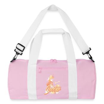 Scooter Tretroller E-Scooter - Recycelte Duffel Bag - Rosa/Weiß - Vorne
