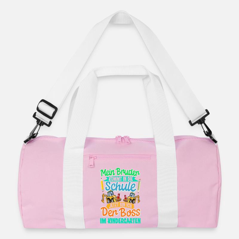 Bruder Bagger Einschulung Kindergarten Recycelte Duffel Bag