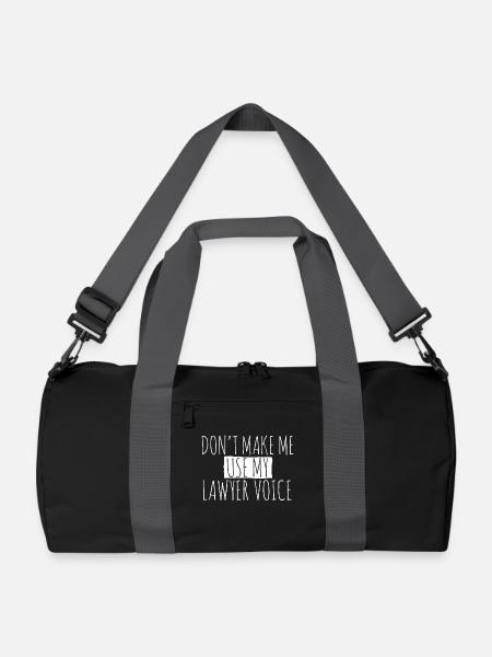 Anwalt Jurist - Recycelte Duffle Bag - Schwarz/Graphitgrau
