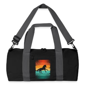 Cheval - Sac de sport recyclé - noir/gris graphite - Devant