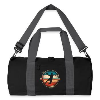 Handball - Sac de sport recyclé - noir/gris graphite - Devant