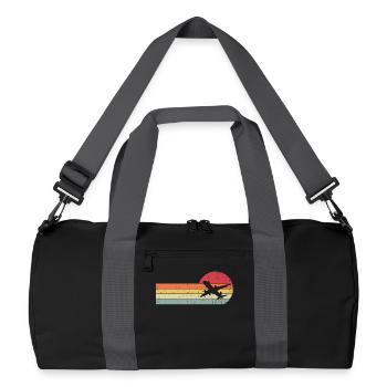 Airplane - Recycled Duffel Bag - black/graphite grey - Front