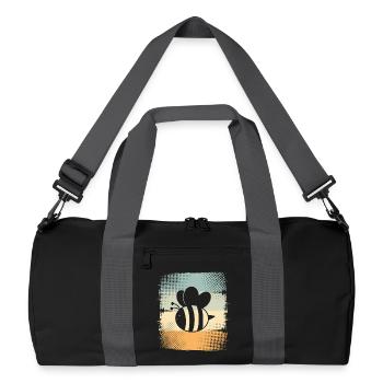 Abeille - Sac de sport recyclé - noir/gris graphite - Devant