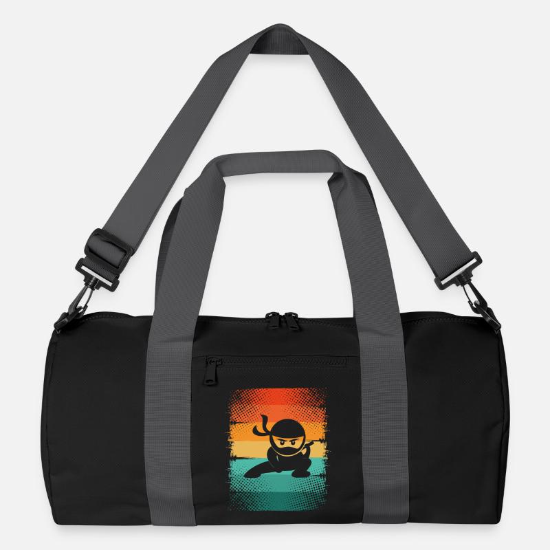Ninja - Recycelte Duffel Bag - Schwarz/Graphitgrau