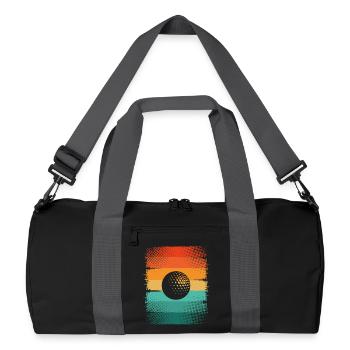 Balle de golf - Sac de sport recyclé - noir/gris graphite - Devant