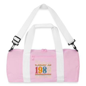 1989 Millésime Année de construction Anniversaire Vintage - Sac de sport recyclé - rose/blanc - Devant