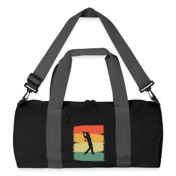 Golf Golfer - Recycelte Duffel Bag - Schwarz/Graphitgrau - Vorne